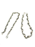 Silver Skull Beads Necklace