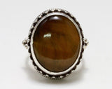 Tiger's Eye Stone Ring