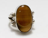 Tiger's Eye Stone Ring