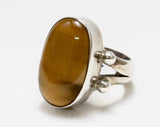 Tiger's Eye Stone Ring