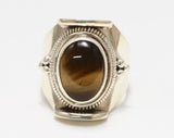 Tiger's Eye Stone Ring