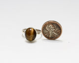 Tiger's Eye Stone Ring