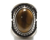 Man Onyx / Tiger Eye Stone Ring