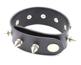 Leather Cuff with Spikes