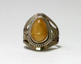 Butterscotch Amber Stone Ring