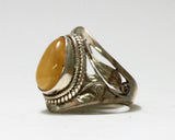 Butterscotch Amber Stone Ring