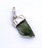 Moldavite stone pendant