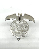 Bat on Pentagram Pendant