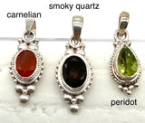 Stone Charm Pendant - 12 colors, different styles