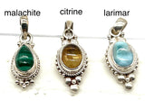 Stone Charm Pendant - 12 colors, different styles