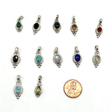 Stone Charm Pendant - 12 colors, different styles