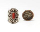 Coral Stone Ring
