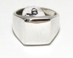 Plain Square Signet Ring