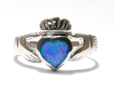 Opal Claddagh Ring