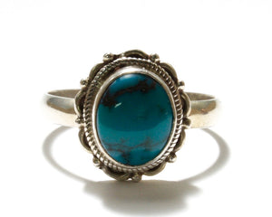Turquoise Floral Ring