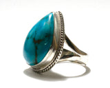 Teardrop Turquoise Ring