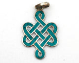 Turquoise Endless Knot Pendant