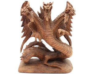 Three Headed Dragon Sculpture