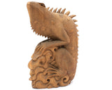 Wooden Iguana Sculpture