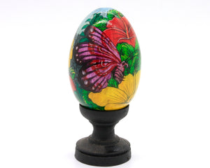 Larger Wooden Painted Egg