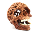 Wooden Skull Carving