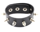 Leather Cuff with Spikes