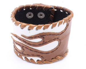 Flame Leather Cuff