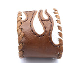 Flame Leather Cuff