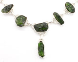 Chrome Diopside Silver Necklace