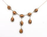 Tiger's Eye Silver Necklace