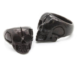 Buffalo Horn Skull Ring
