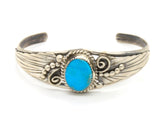 Turquoise Silver Cuff