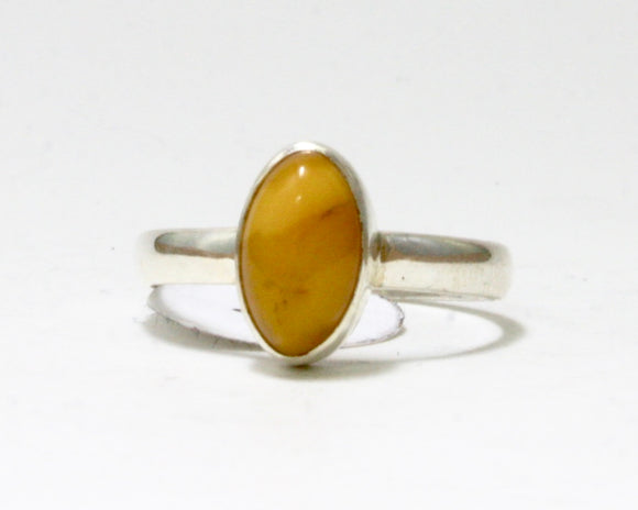 Butterscotch Amber Stone Ring